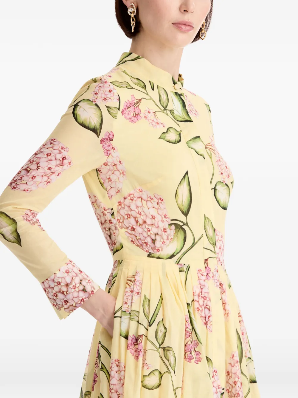Flower Cotton Poplin Maxi Dress