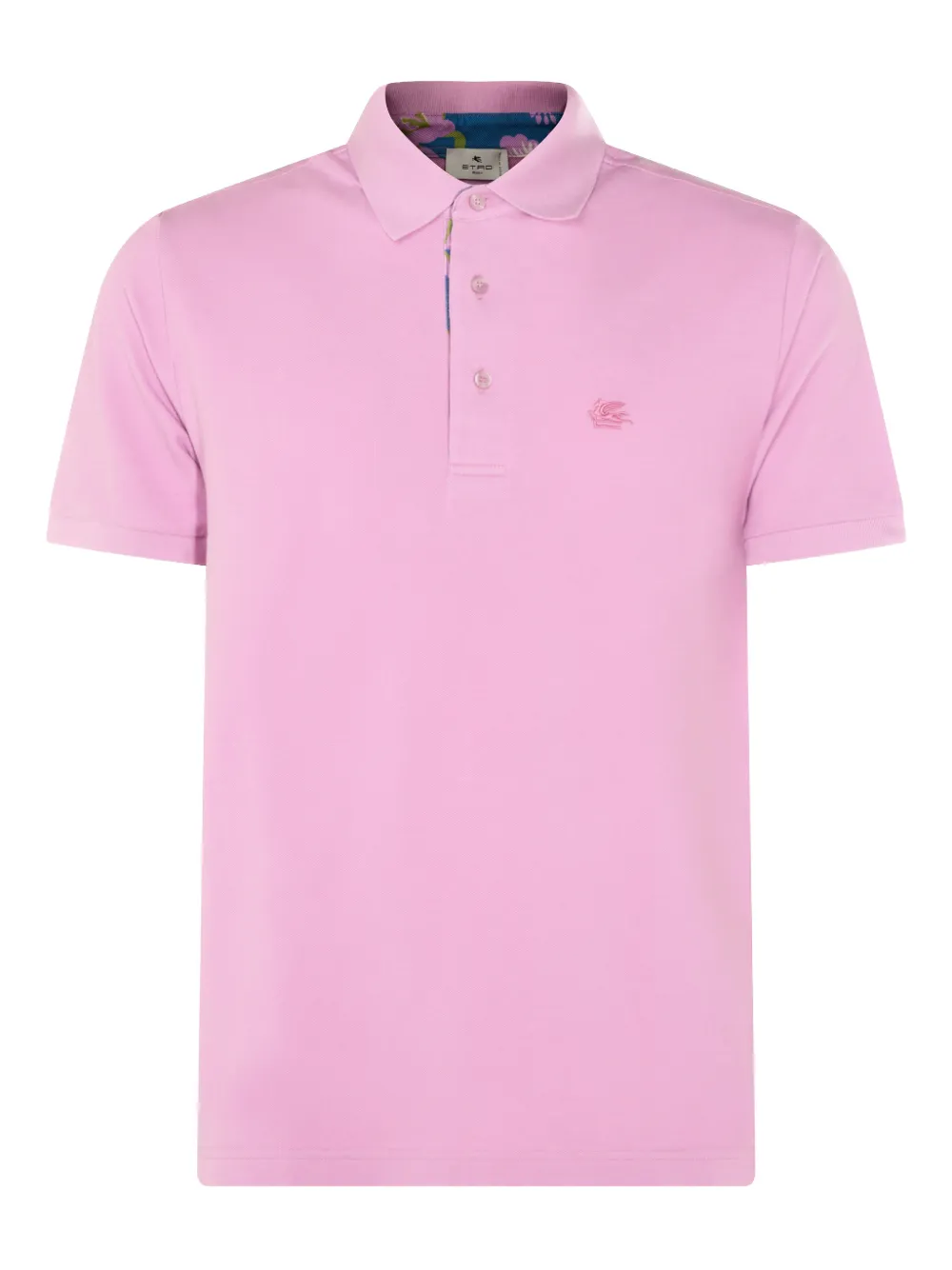 ETRO embroidered-logo polo shirt - Rosa