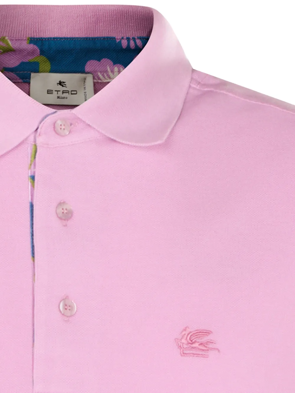 ETRO Poloshirt met geborduurd logo Roze