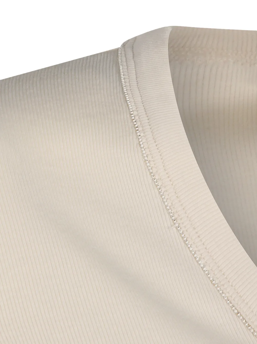 Fabiana Filippi T-shirt met diepe ronde hals Beige