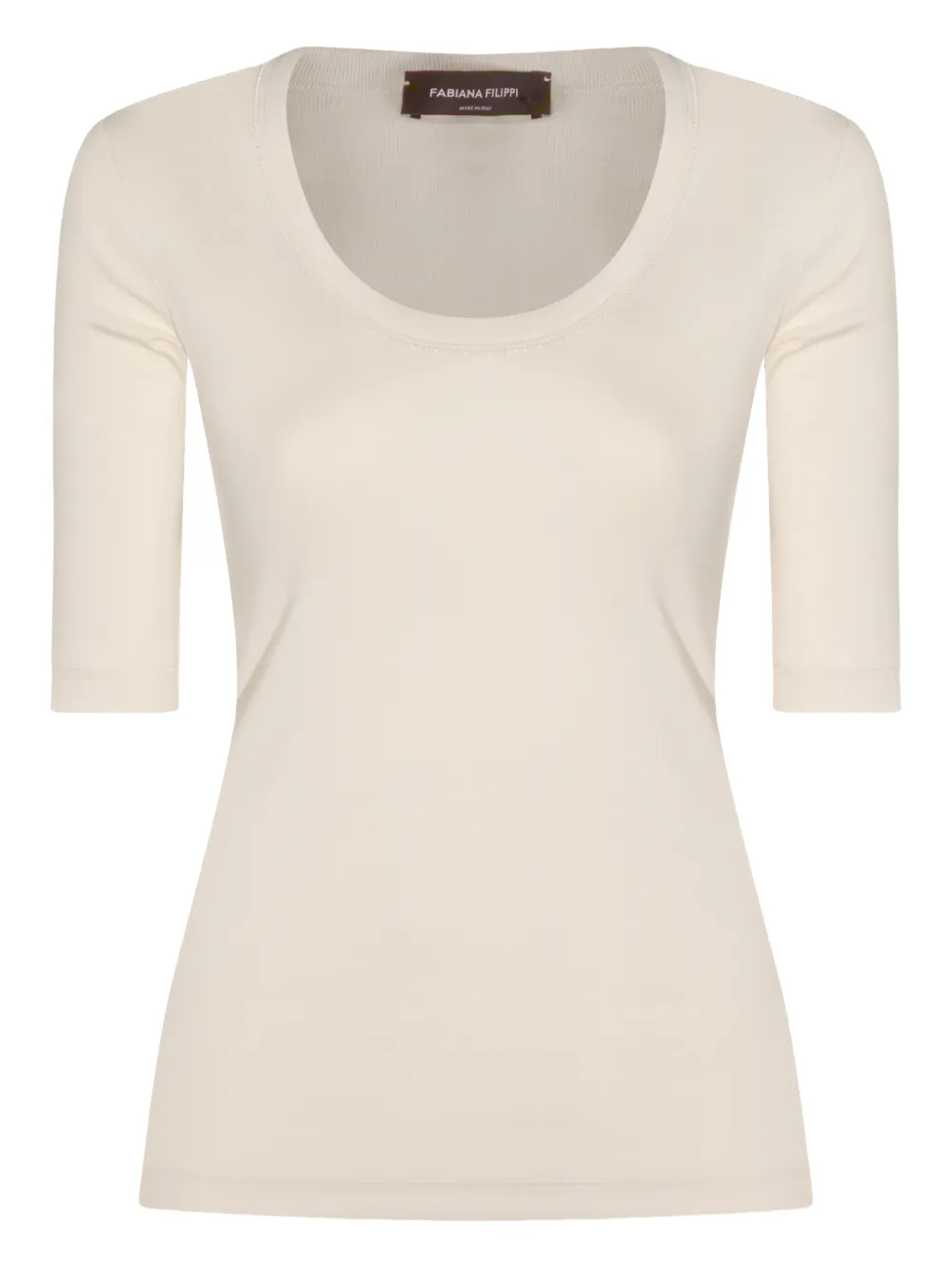 Fabiana Filippi scoop-neck T-shirt - Toni neutri