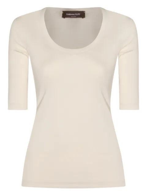 Fabiana Filippi scoop-neck T-shirt
