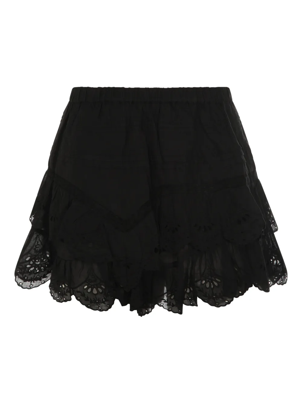 Isabel Marant Étoile Jocadia Floral-lace Shorts In Black