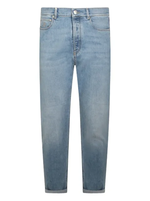 Brunello Cucinelli logo-patch jeans