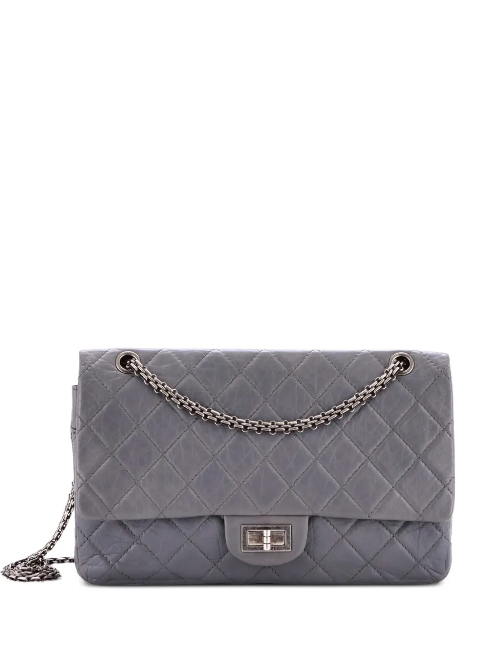 CHANEL Pre-Owned Reissue 2.55 Flap Bag Quilted Aged Calfskin 227 shoulder bag - Grigio