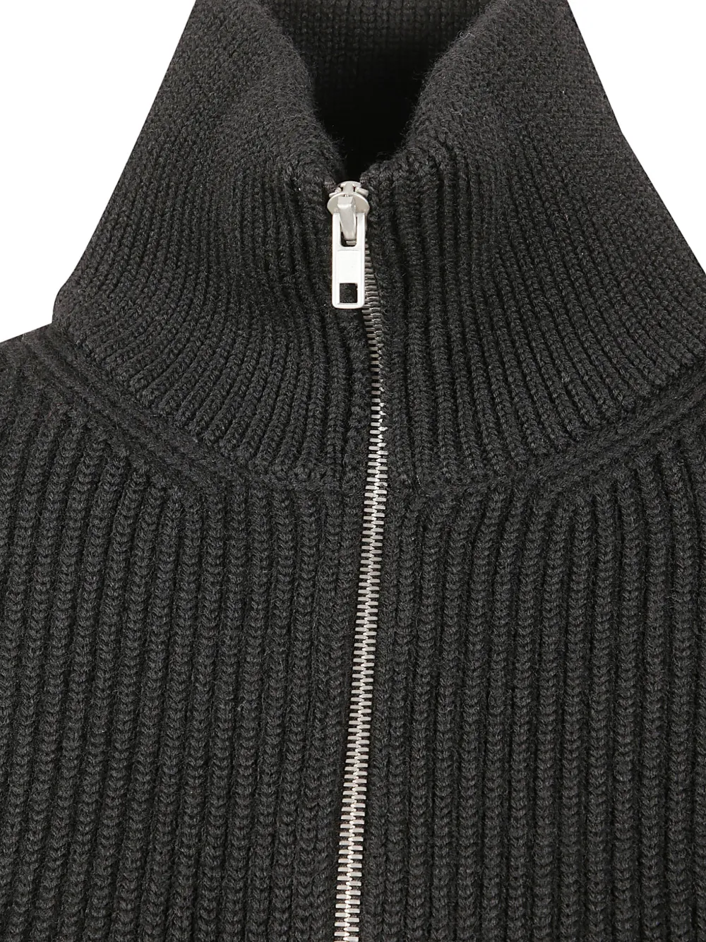 Maison Margiela Ribgebreid vest Zwart