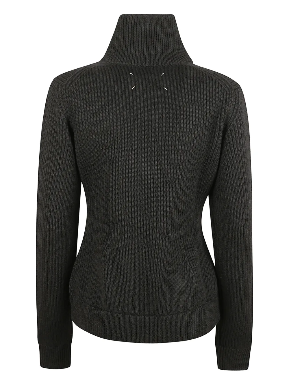 Maison Margiela Ribgebreid vest Zwart