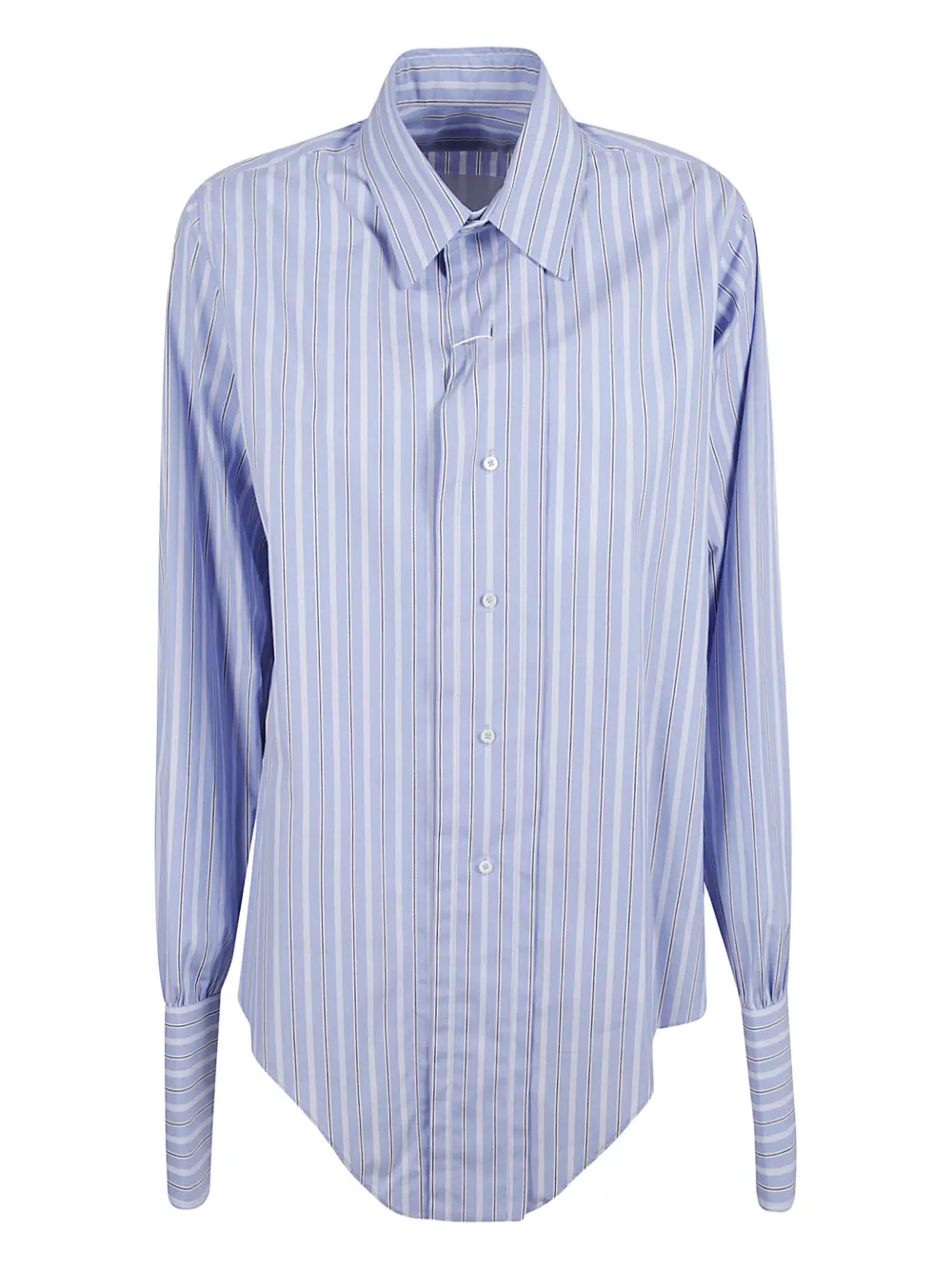Maison Margiela striped button-down shirt - Blue