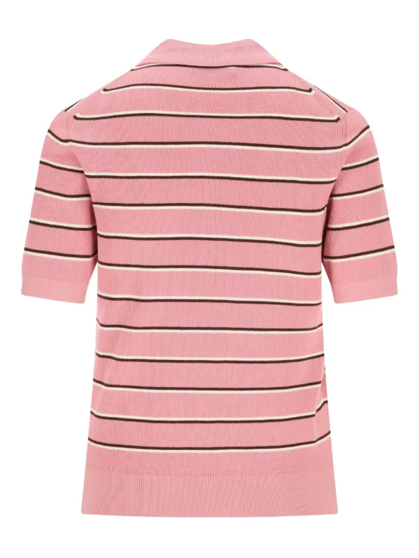 Miu Miu short-sleeve Polo Shirt | Pink | FARFETCH