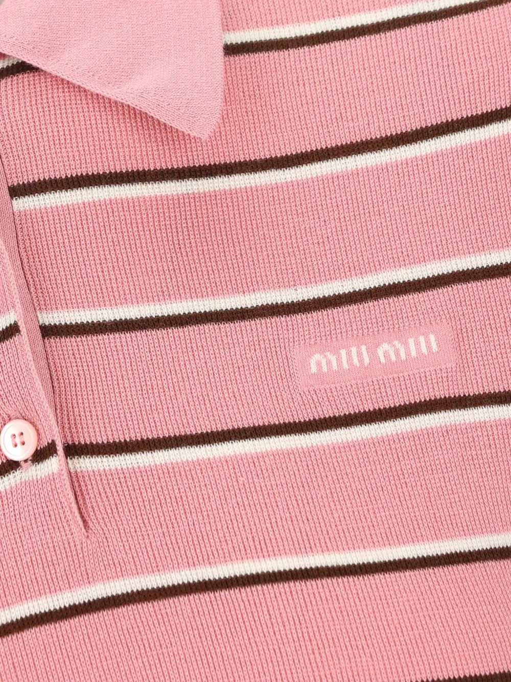 Miu Poloshirt met korte mouwen Roze