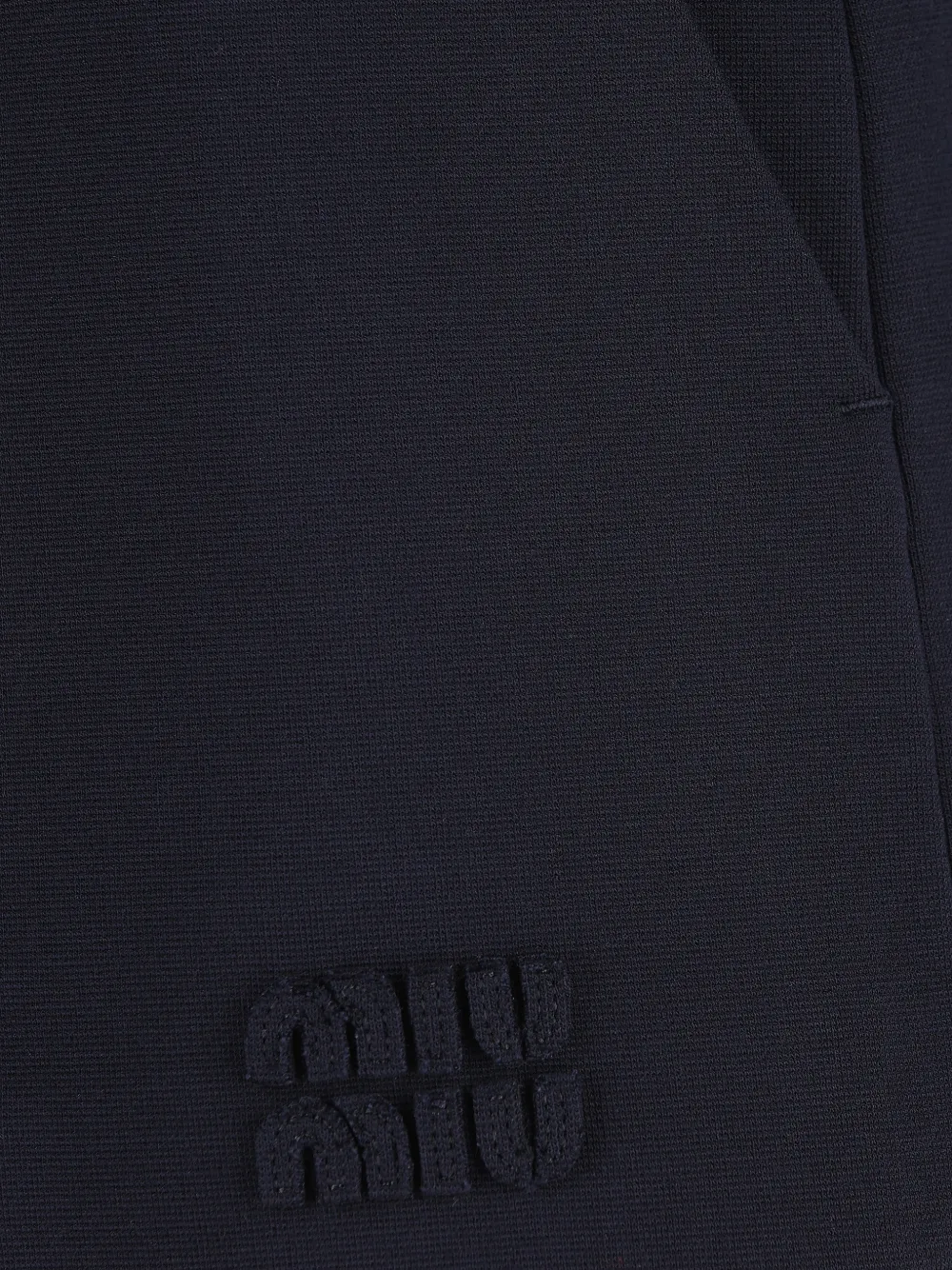 Miu Mini-rok met knoopdetail Blauw