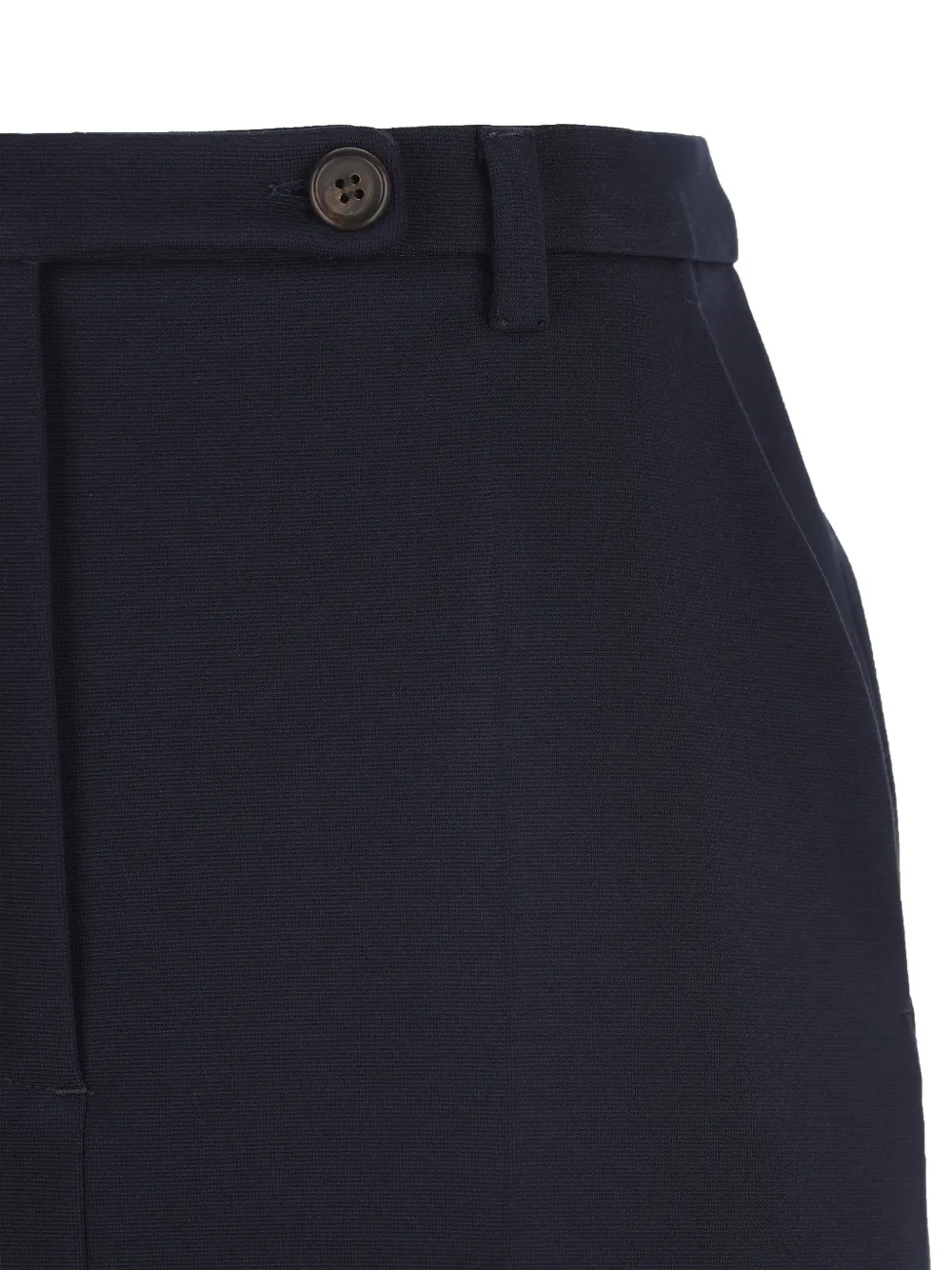 Miu Mini-rok met knoopdetail Blauw