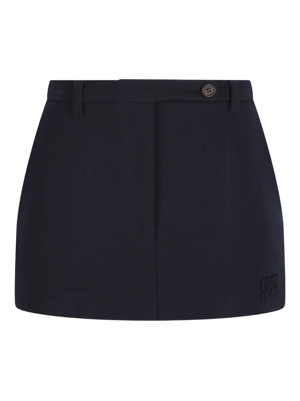 Miu Miu button-detail mini skirt - Blu