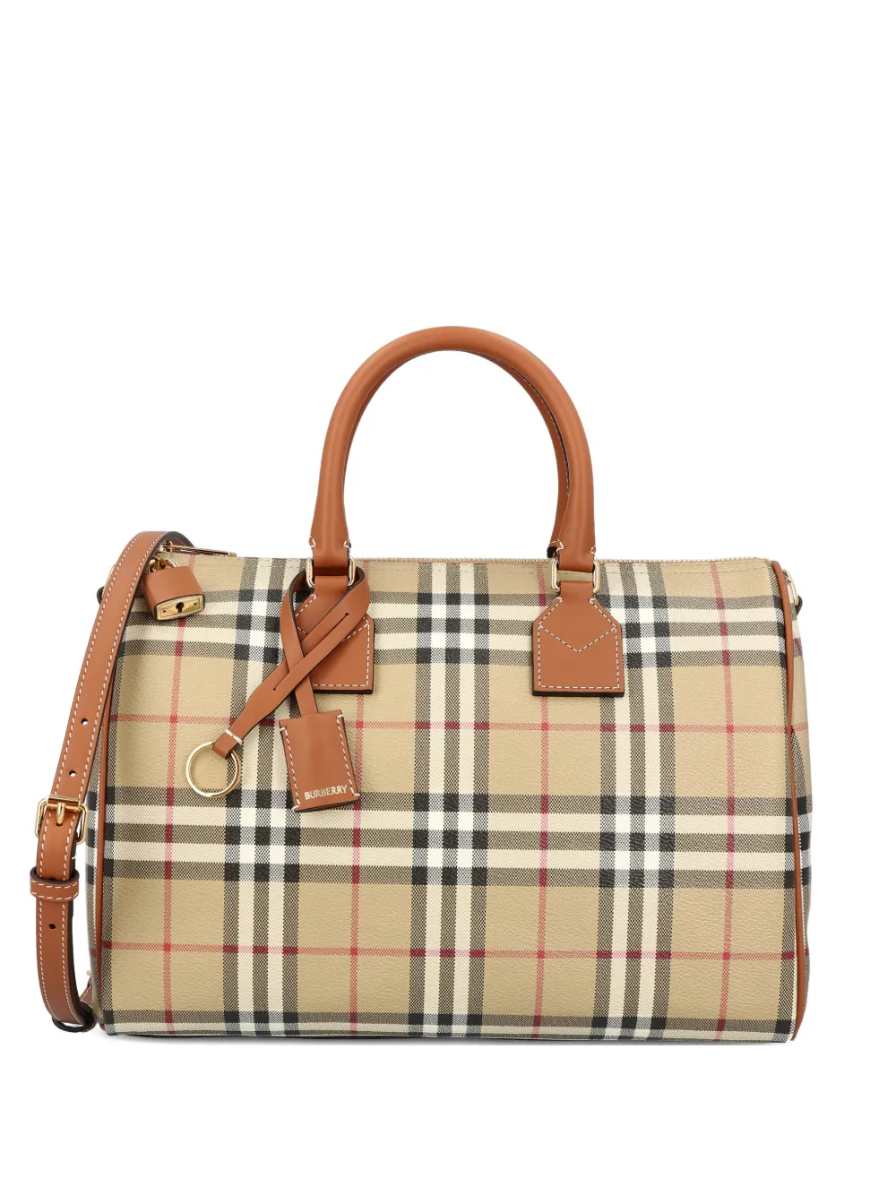 Burberry checked cross-body bag - Toni neutri