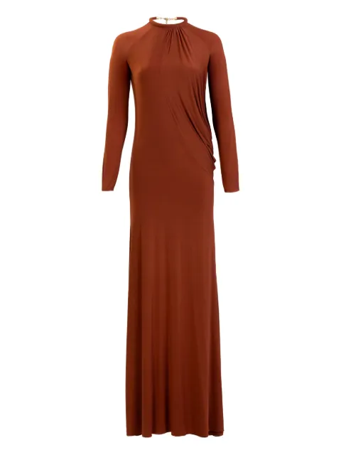 Silvia Tcherassi Lais draped long-sleeve maxi dress