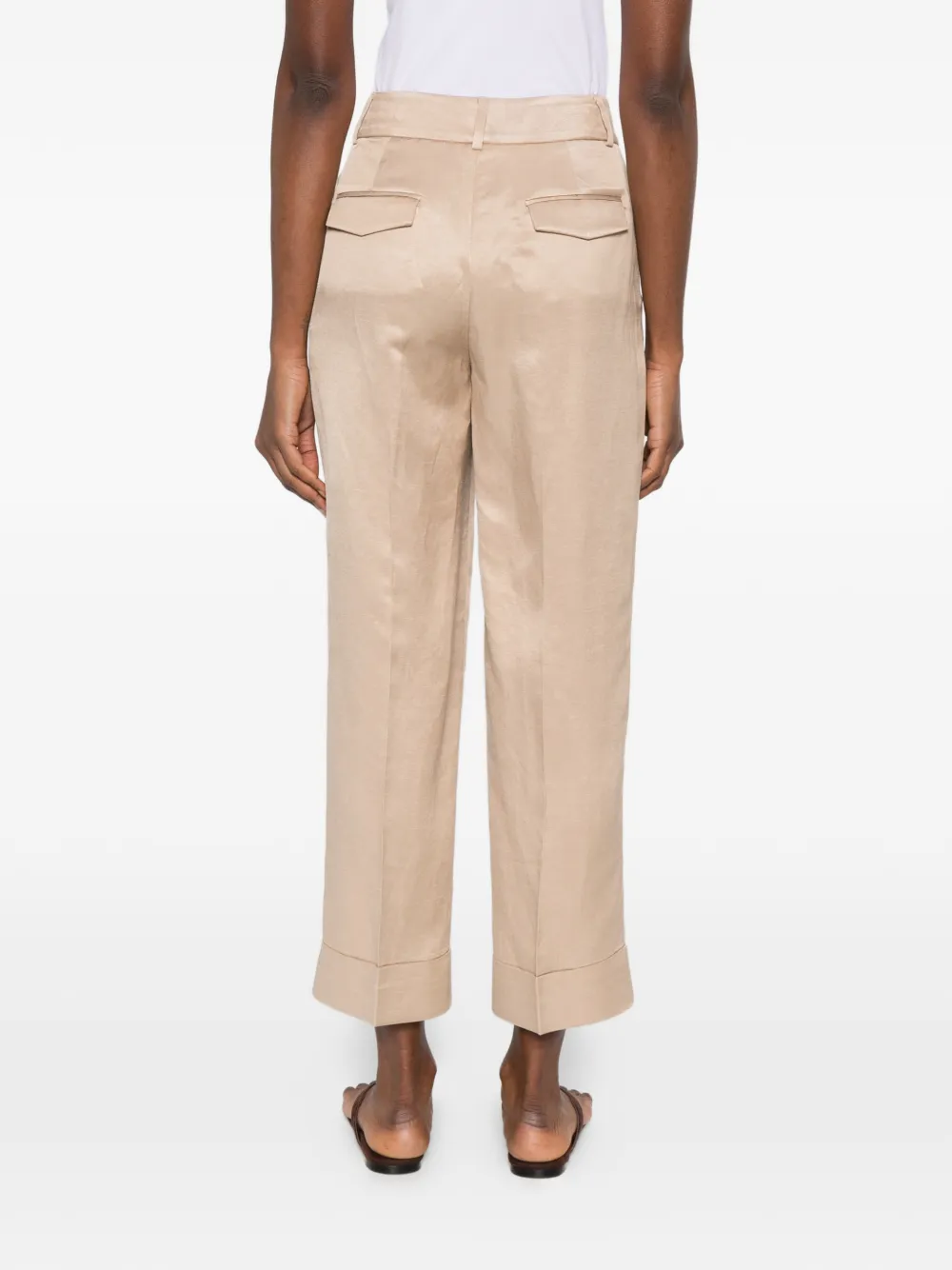 Peserico Broek met cuffs Beige