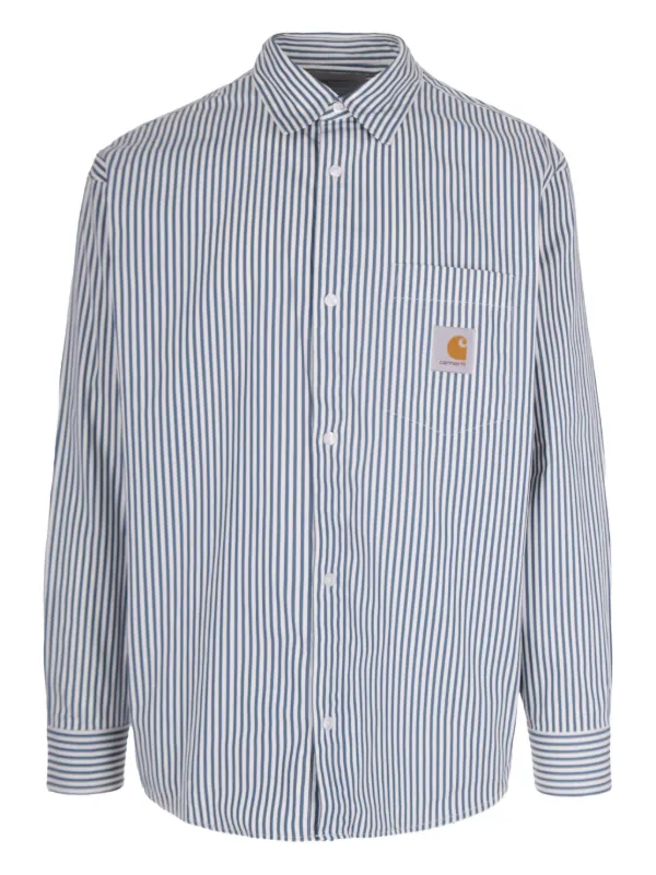 INVINCIBLE × Carhartt WIP ストライプシャツ Carhartt WIP ストライプ シャツ | ブルー | FARFETCH JP