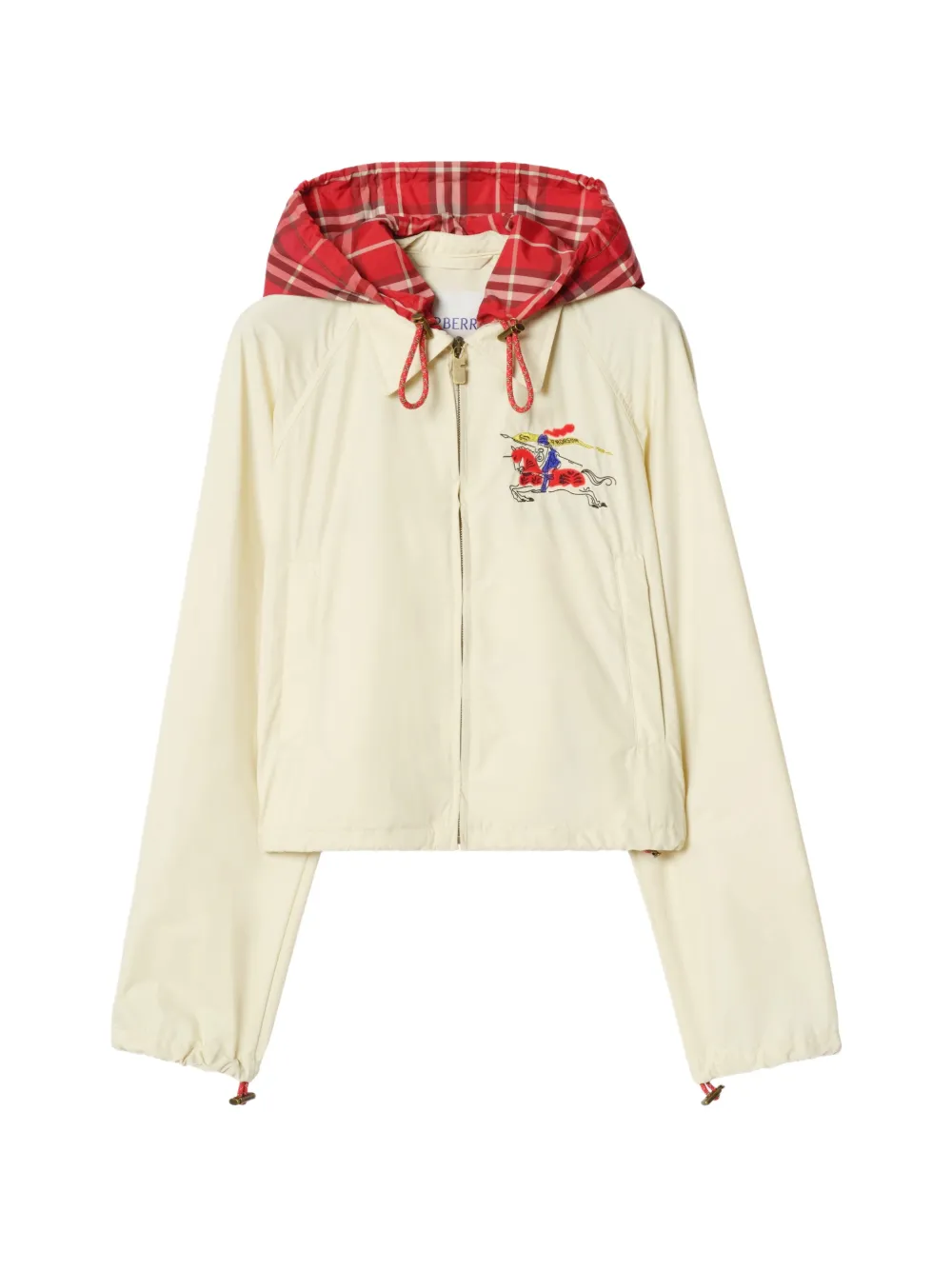 Burberry detachable hood equestrian knight jacket - Toni neutri
