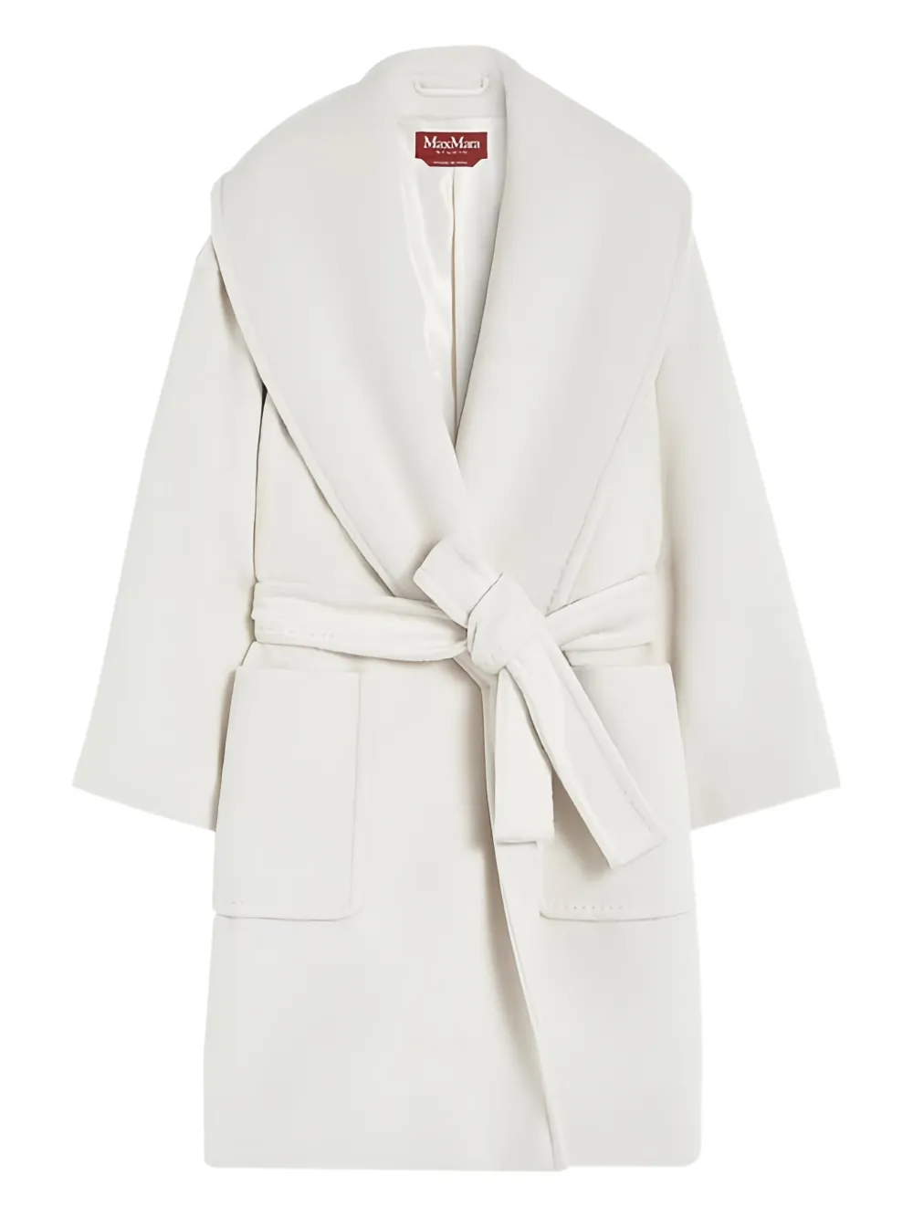 Max Mara shawl lapels coat - Nude