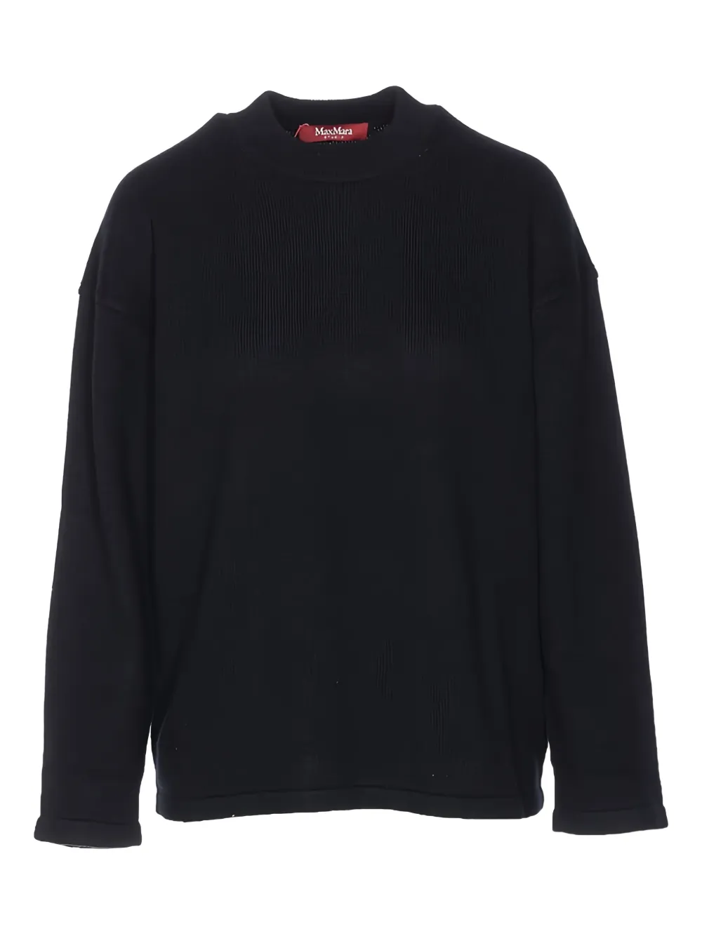 Max Mara Pisano ribbed hem sweater - Nero