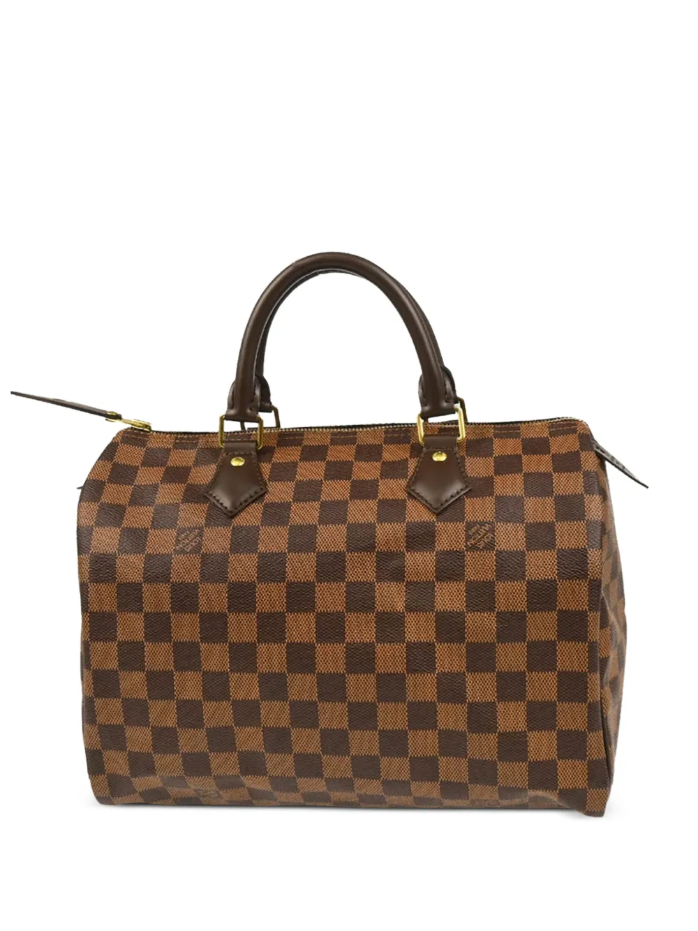 Louis Vuitton Pre-Owned 2014 Speedy checkered tote bag - Braun