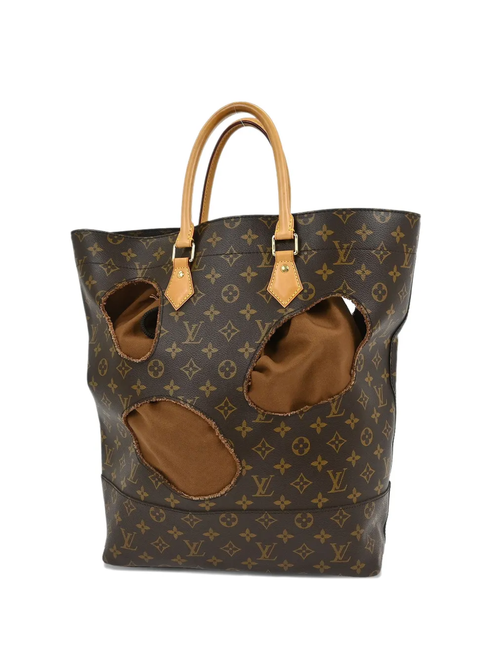 Louis Vuitton Pre-Owned 2014 holes pattern tote bag - Marrone