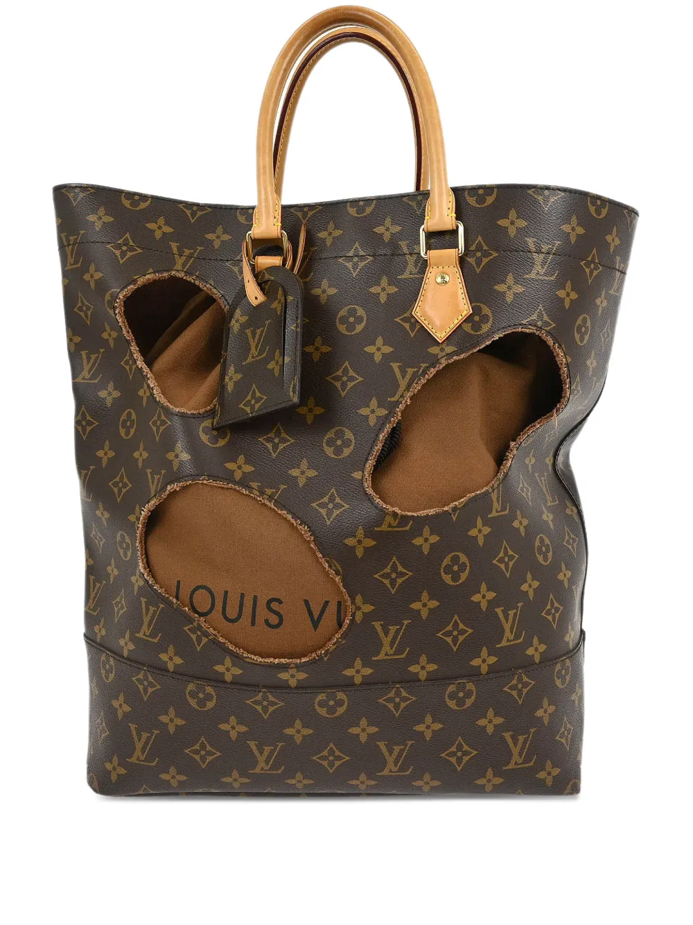 Louis Vuitton Pre-Owned 2014 holes pattern tote bag - Marrone