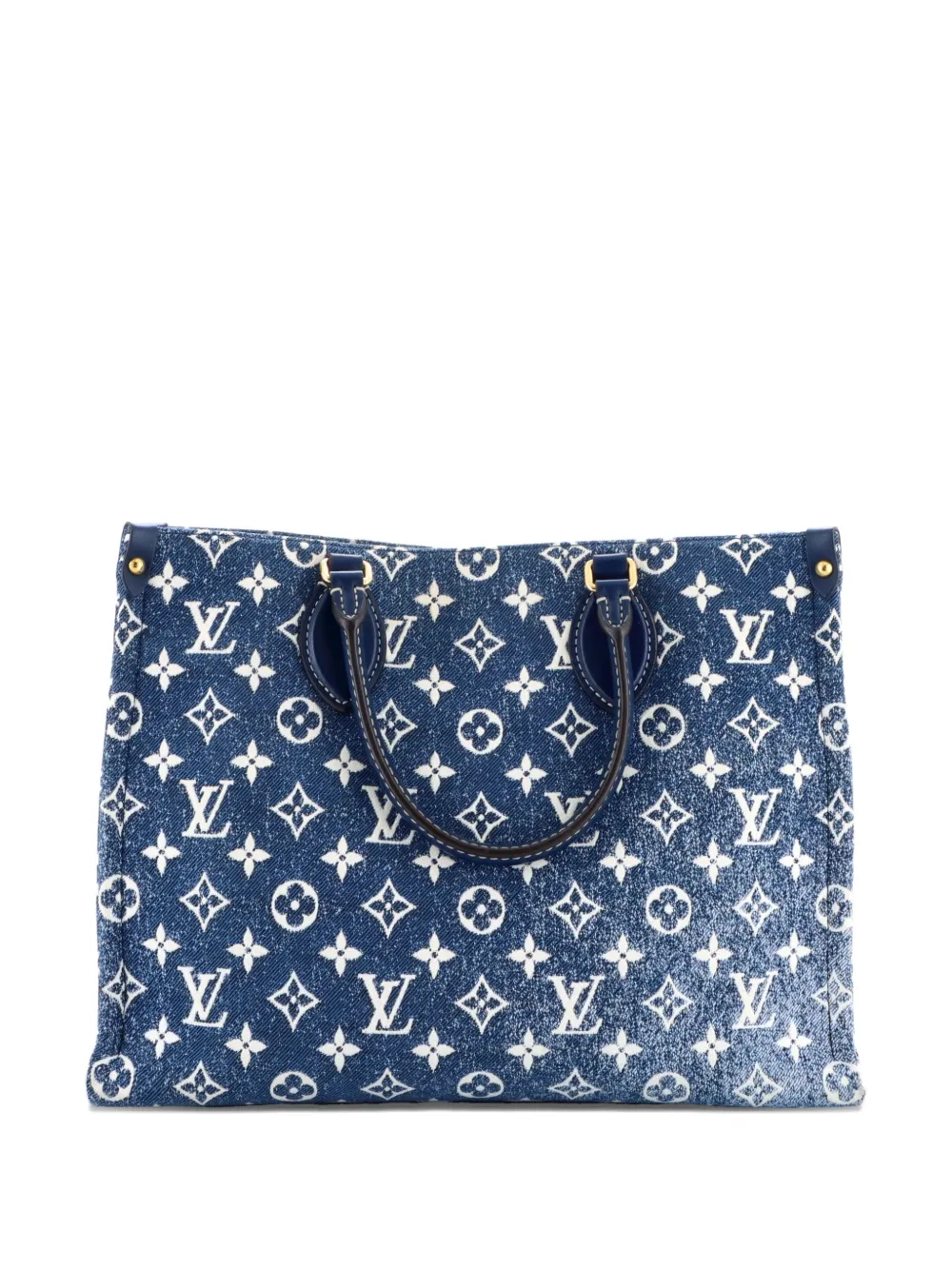 Louis Vuitton Pre-Owned OnTheGo Tote Monogram Jacquard Denim MM shoulder bag - Blau