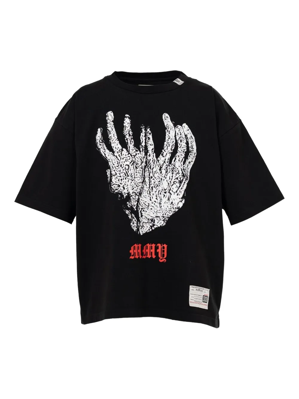 Maison MIHARA YASUHIRO xMASSES print crew neck T-shirt - Schwarz