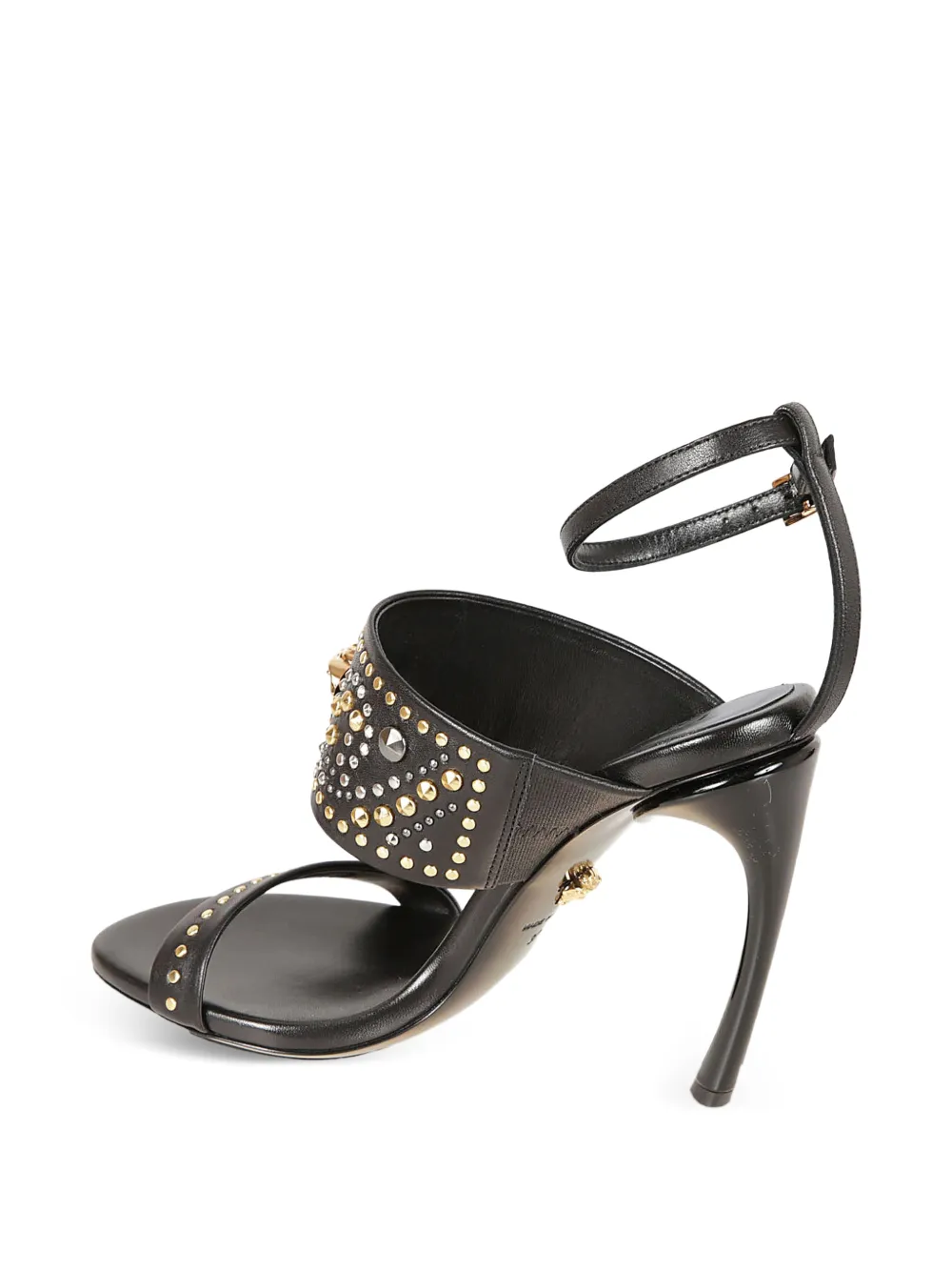 Versace Medusa sandalen met hak Zwart