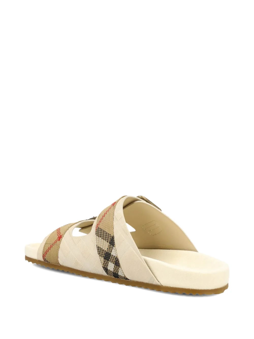 Burberry Geruite sandalen met gesp Beige