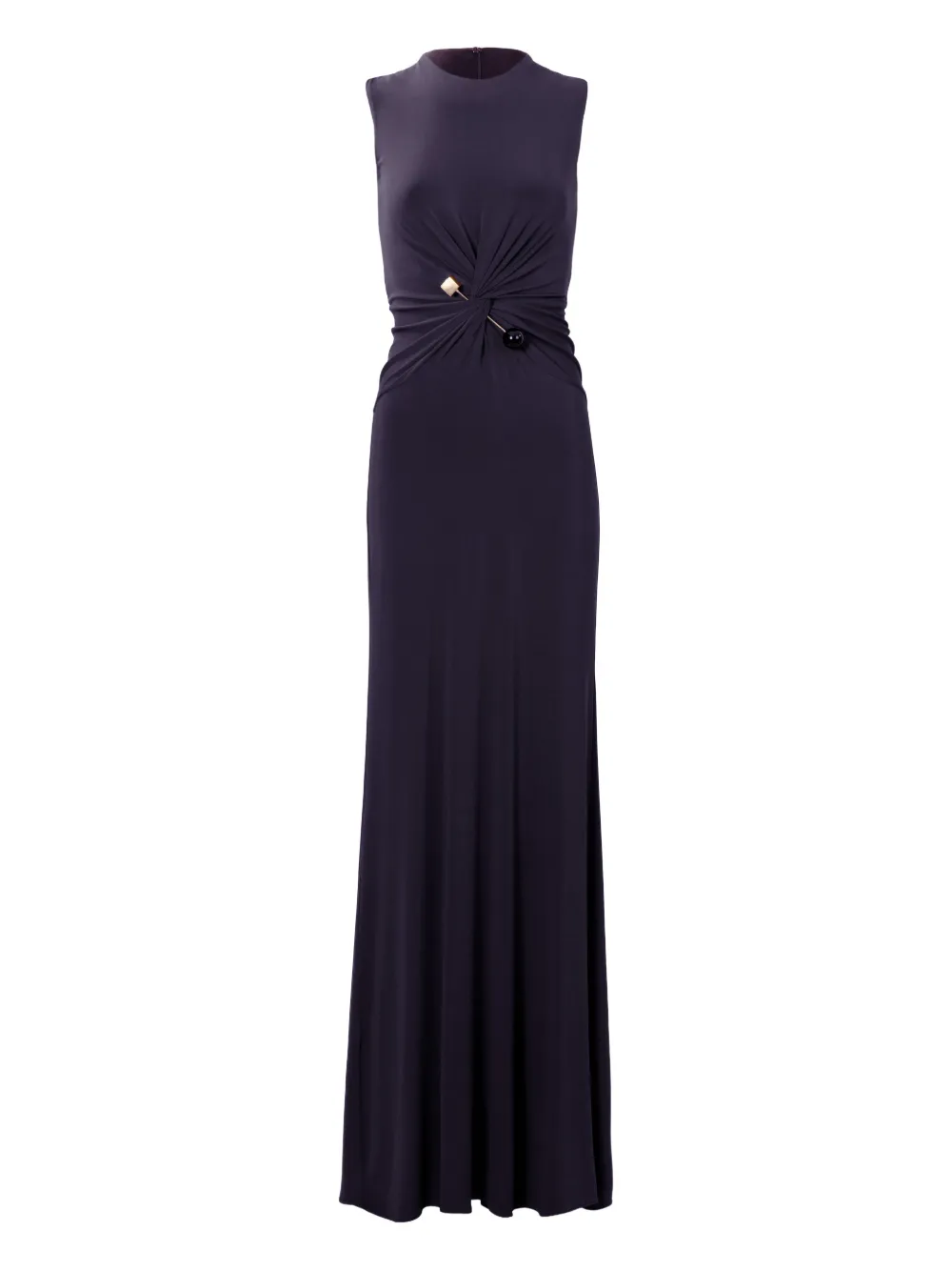 Silvia Tcherassi Nala twisted-knot maxi dress - Nero