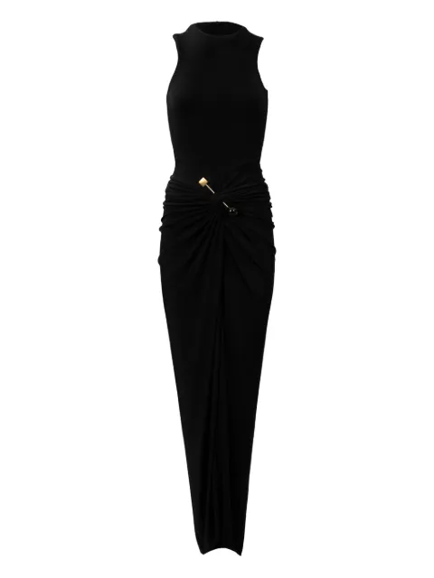 Silvia Tcherassi Len pin-embellished ruched maxi dress