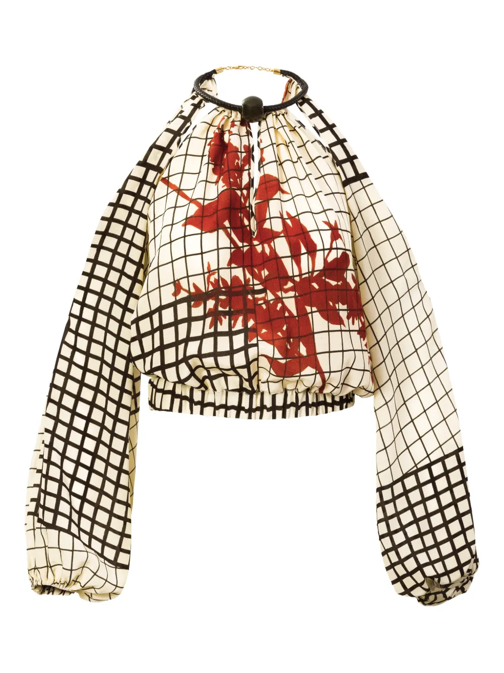 Silvia Tcherassi Elke floral blouse - Toni neutri