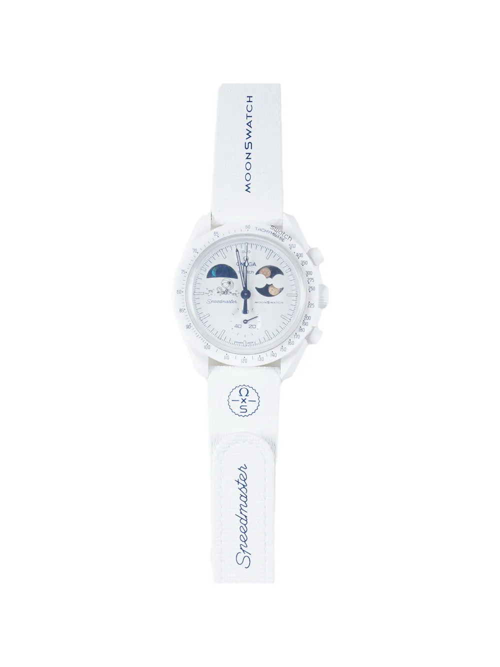 OMEGA x Swatch Moonphase bioceramic 42mm watch - Bianco