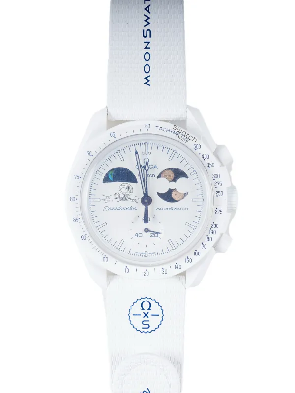 Swatch x Omega Moonswatch 42mm Watch | White | FARFETCH SG