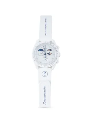 極美品 レインボーインデックス ホワイト首掛け時計 AP×Swatch Swatch
