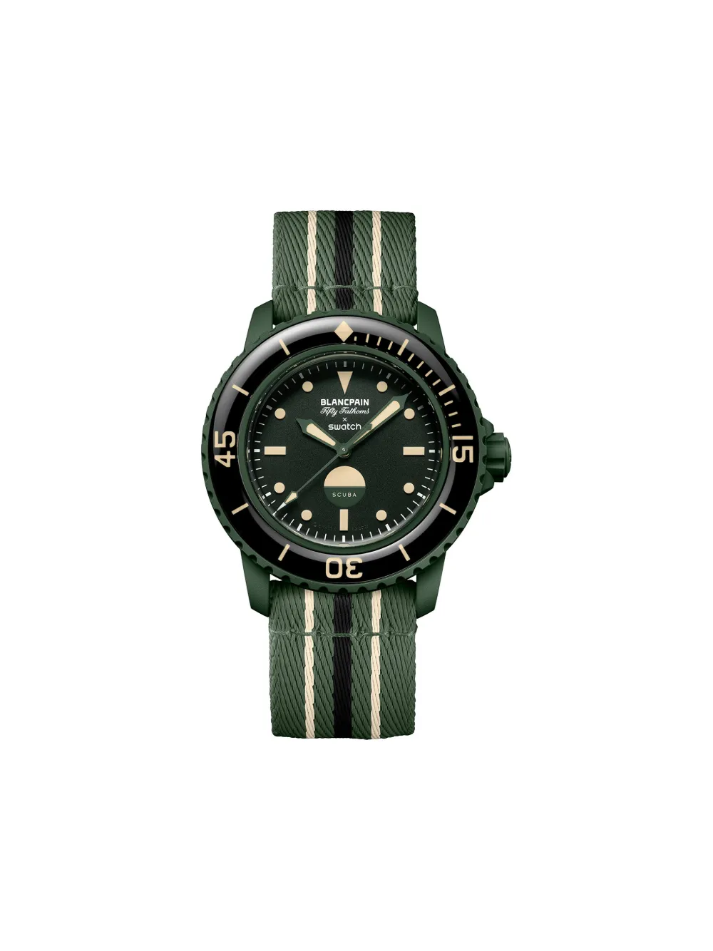 Swatch Vintage x Blancpain Scuba Fifty Fathoms Abyss 42.3mm - Nero