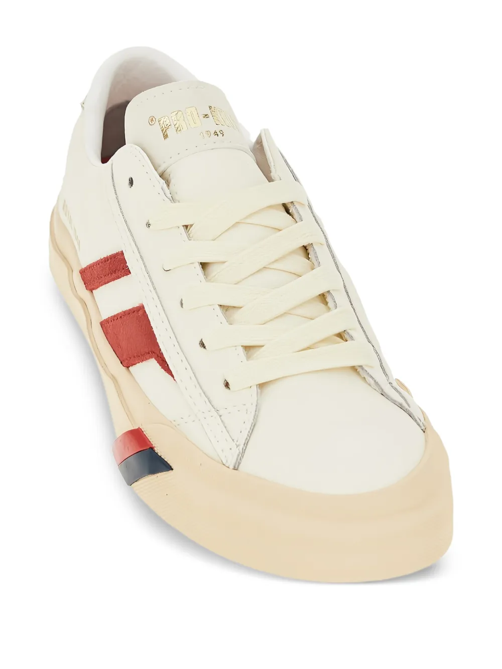 Pro-Keds red-stripe sneakers - Beige