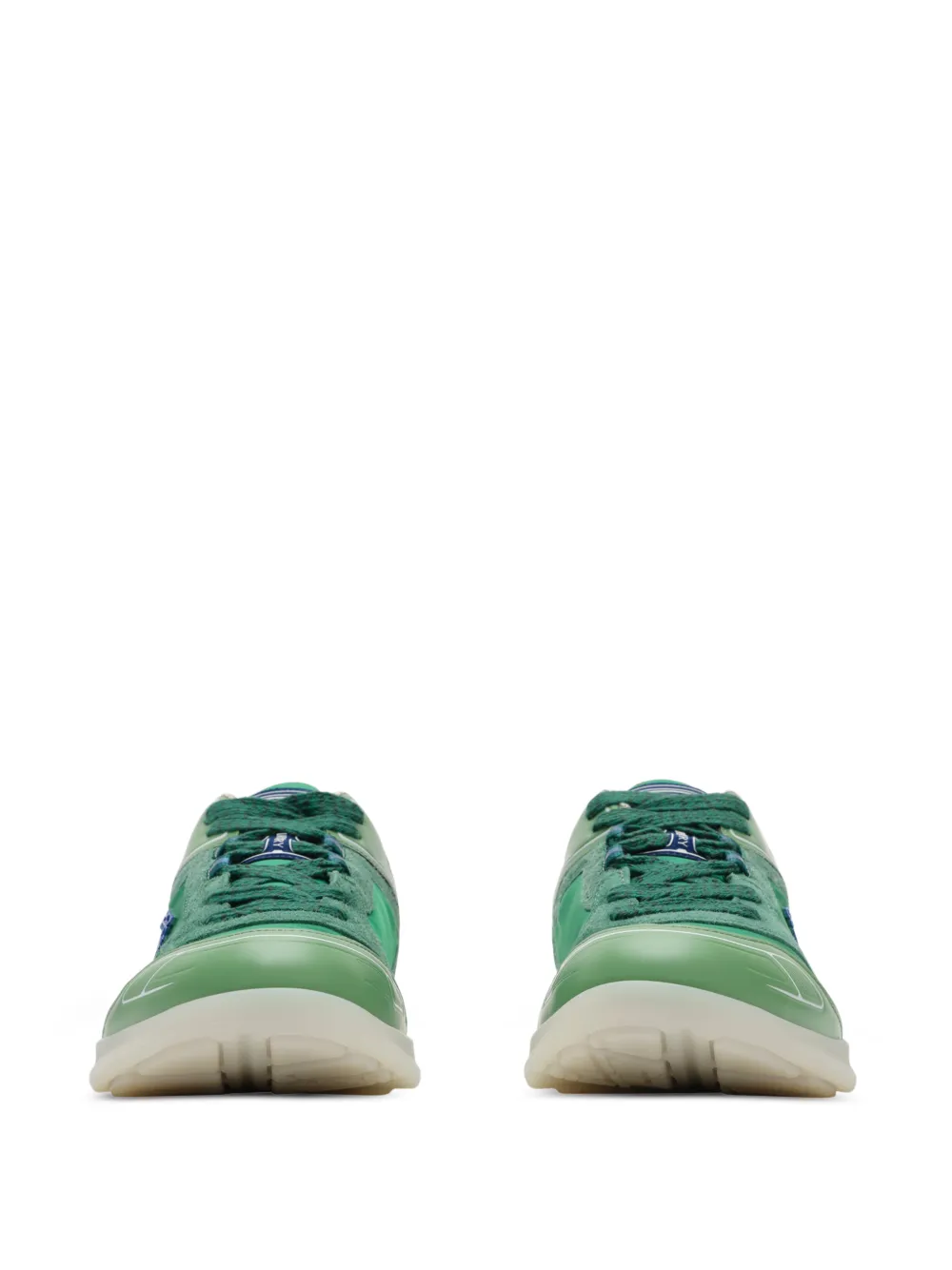 Burberry Equestrian Knight sneakers met applicatie Groen