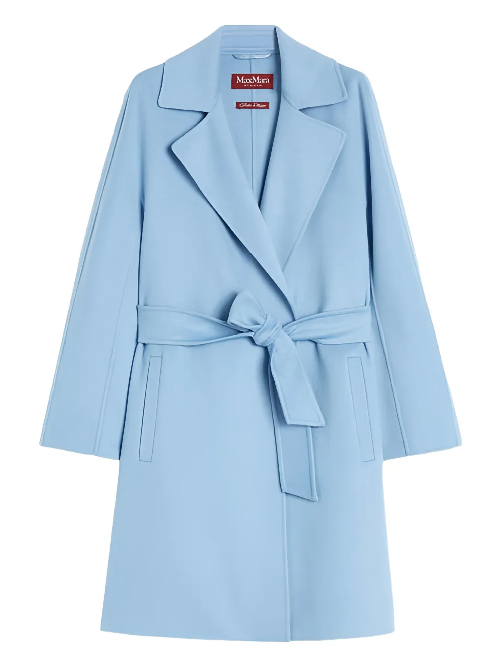 Max Mara tie belt coat - Blue