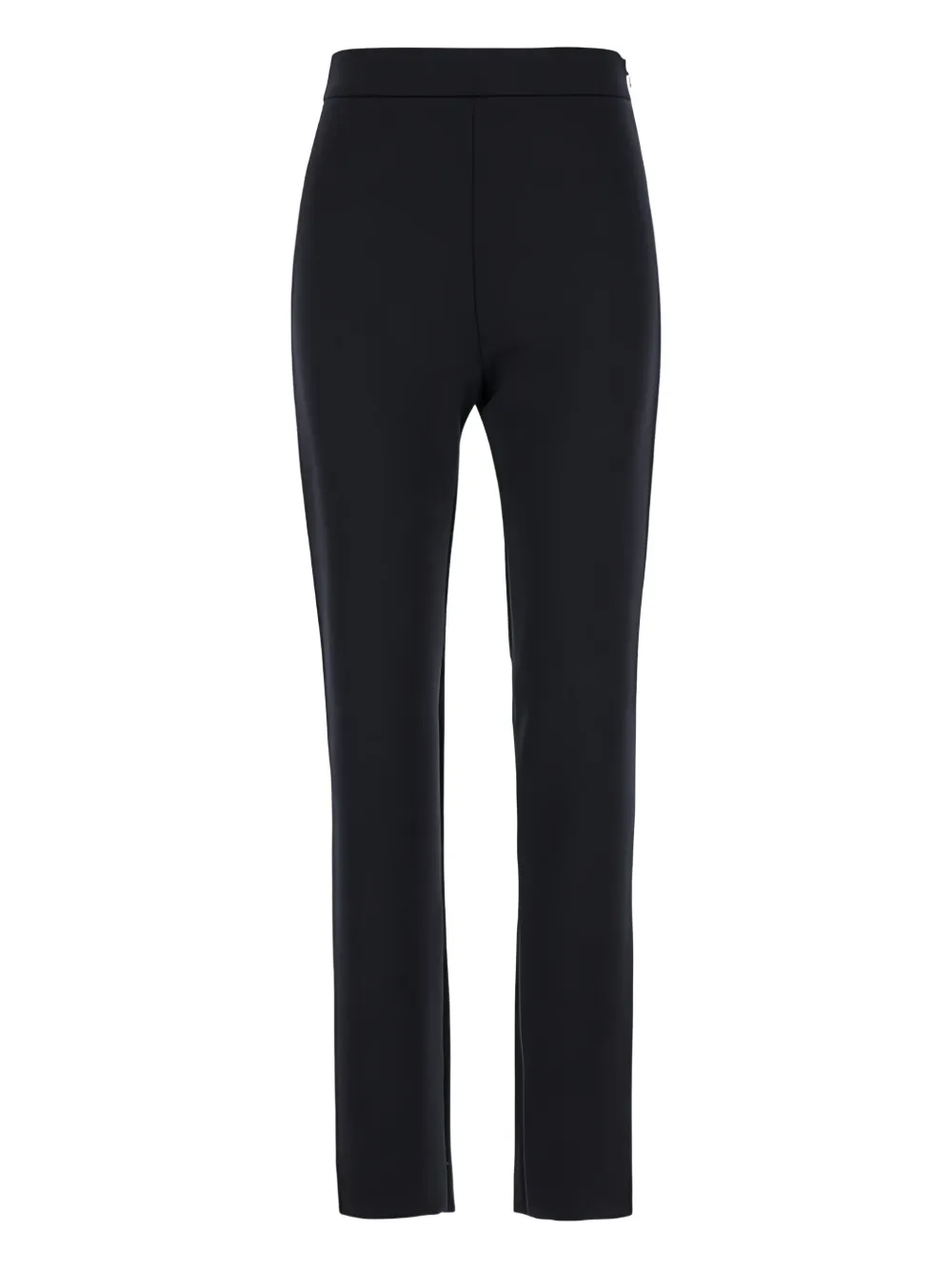 Max Mara concealed zip fastening slim-fit trousers - Nero