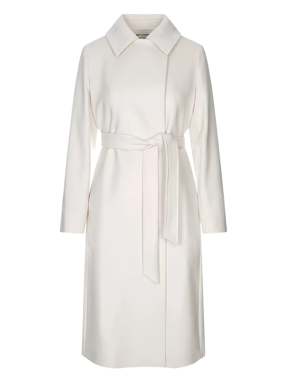 Max Mara belted merino wool coat - Neutrals
