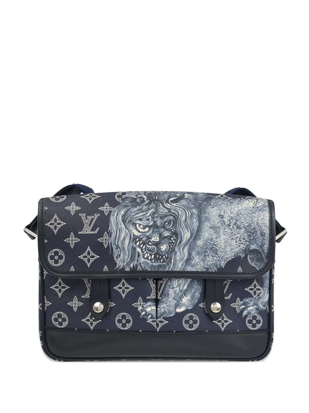 Louis Vuitton Pre-Owned 2016 Monogram animal shoulder bag - Blu