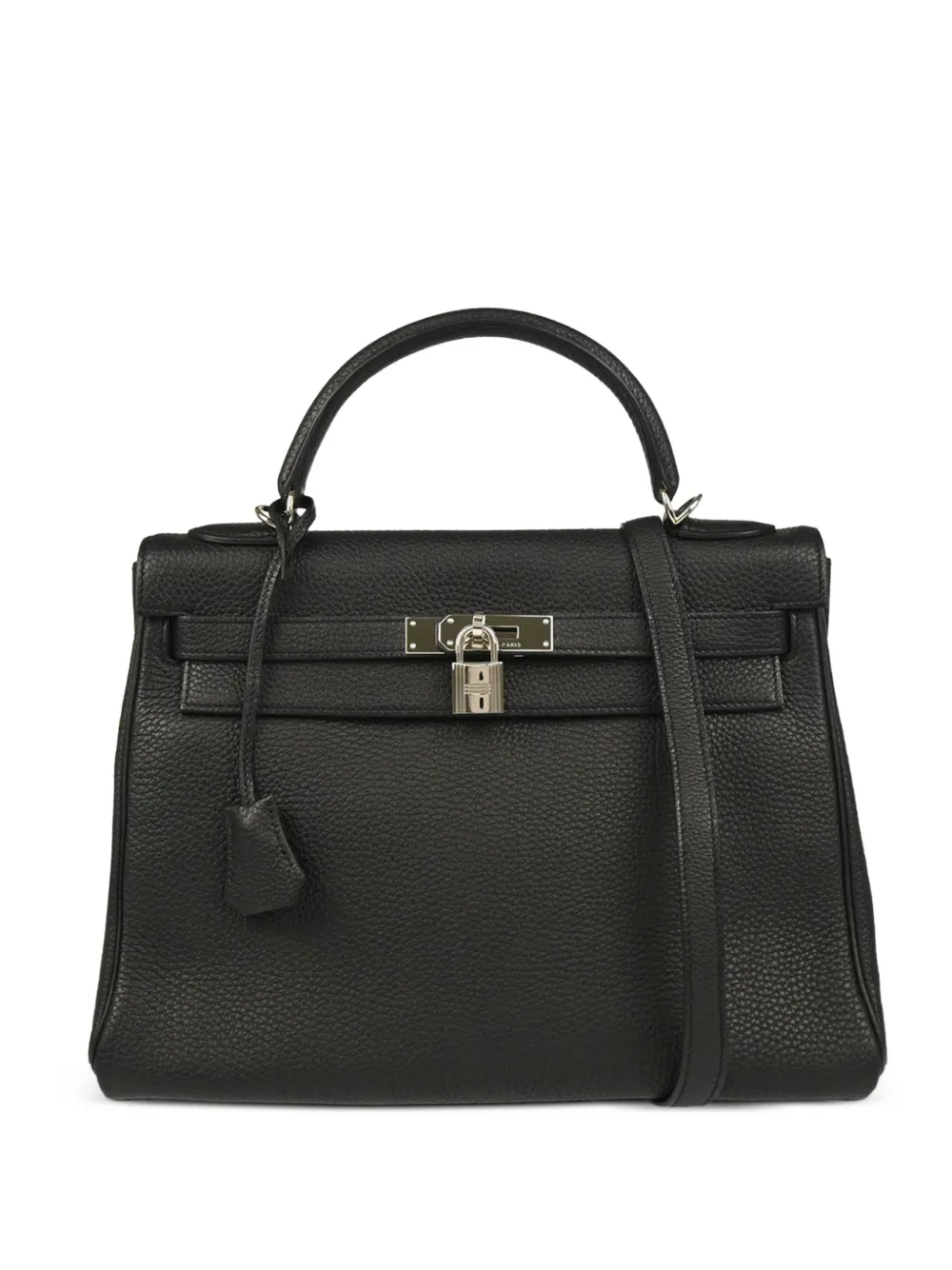 Hermès Pre-Owned 2010 clemence leather shoulder tote bag - Nero
