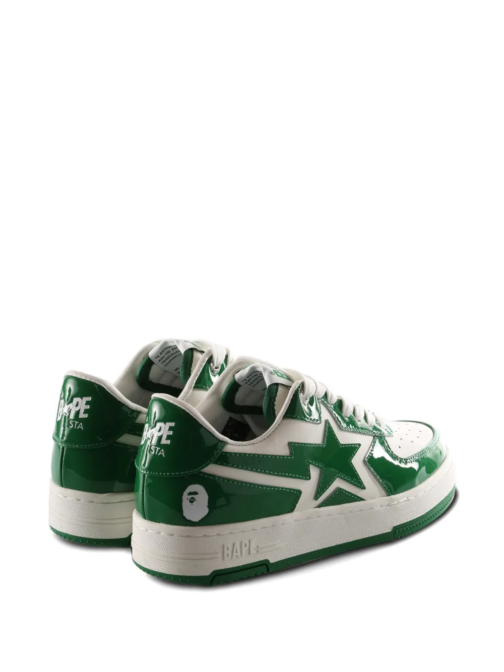 A BATHING APE Sneakers met sterpatroon Wit