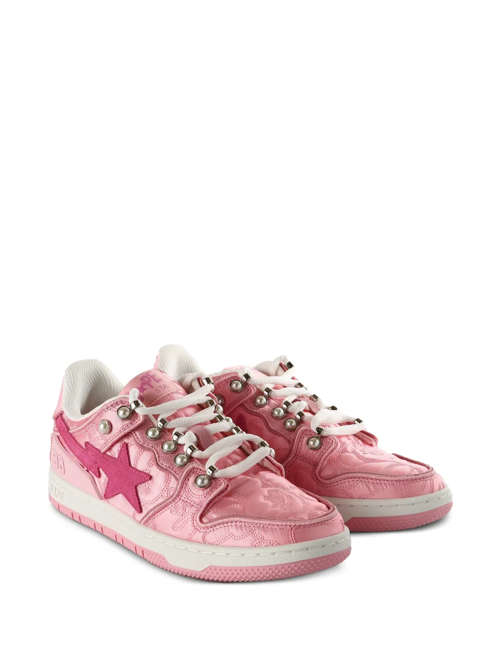 A BATHING APE Sneakers verfraaid met ster - Roze