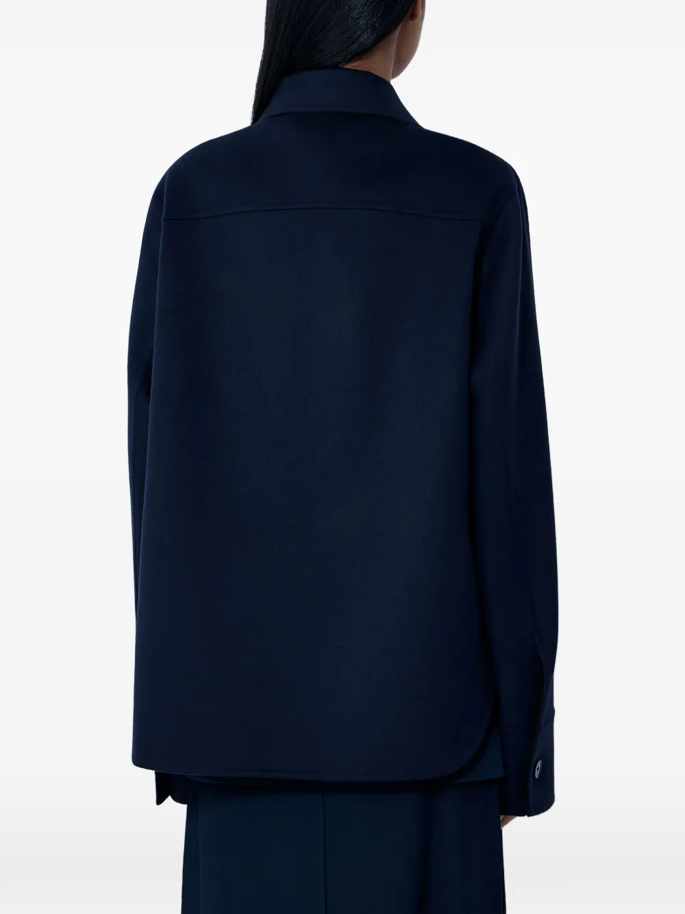  Jil Sander Single-breasted Coat - Blue 