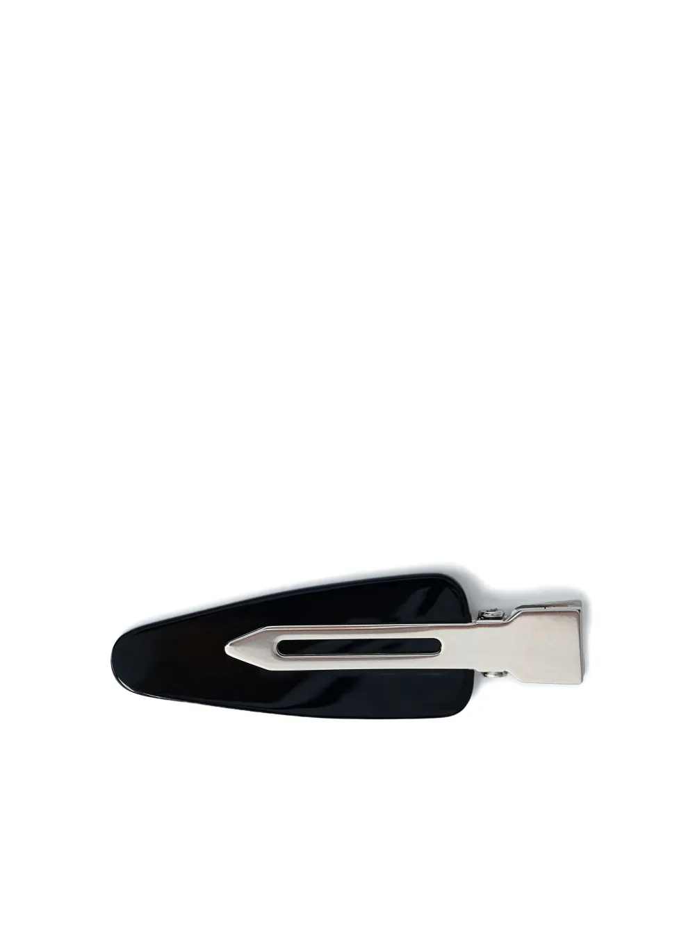 Balenciaga set of two engraved logo hair clip - Zwart