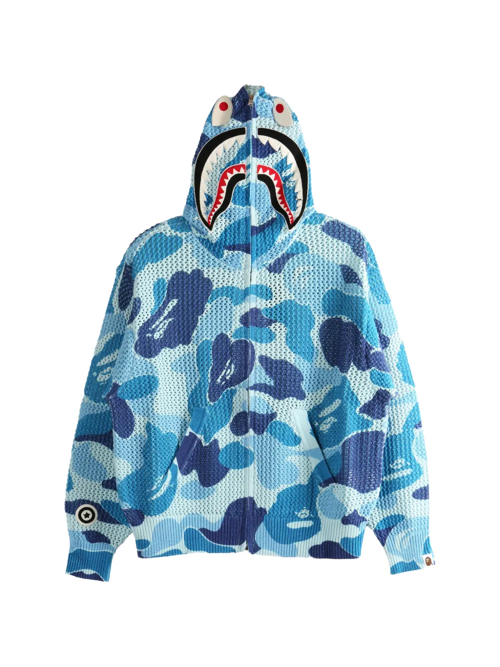 A BATHING APE® printed hoodie - Blu